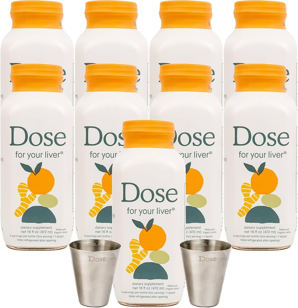 DOSE for Your Liver Support Supplement Shot| Non GMO, Vegan, Gluten Free, Kosher Pareve | 16oz (9... | Amazon (US)