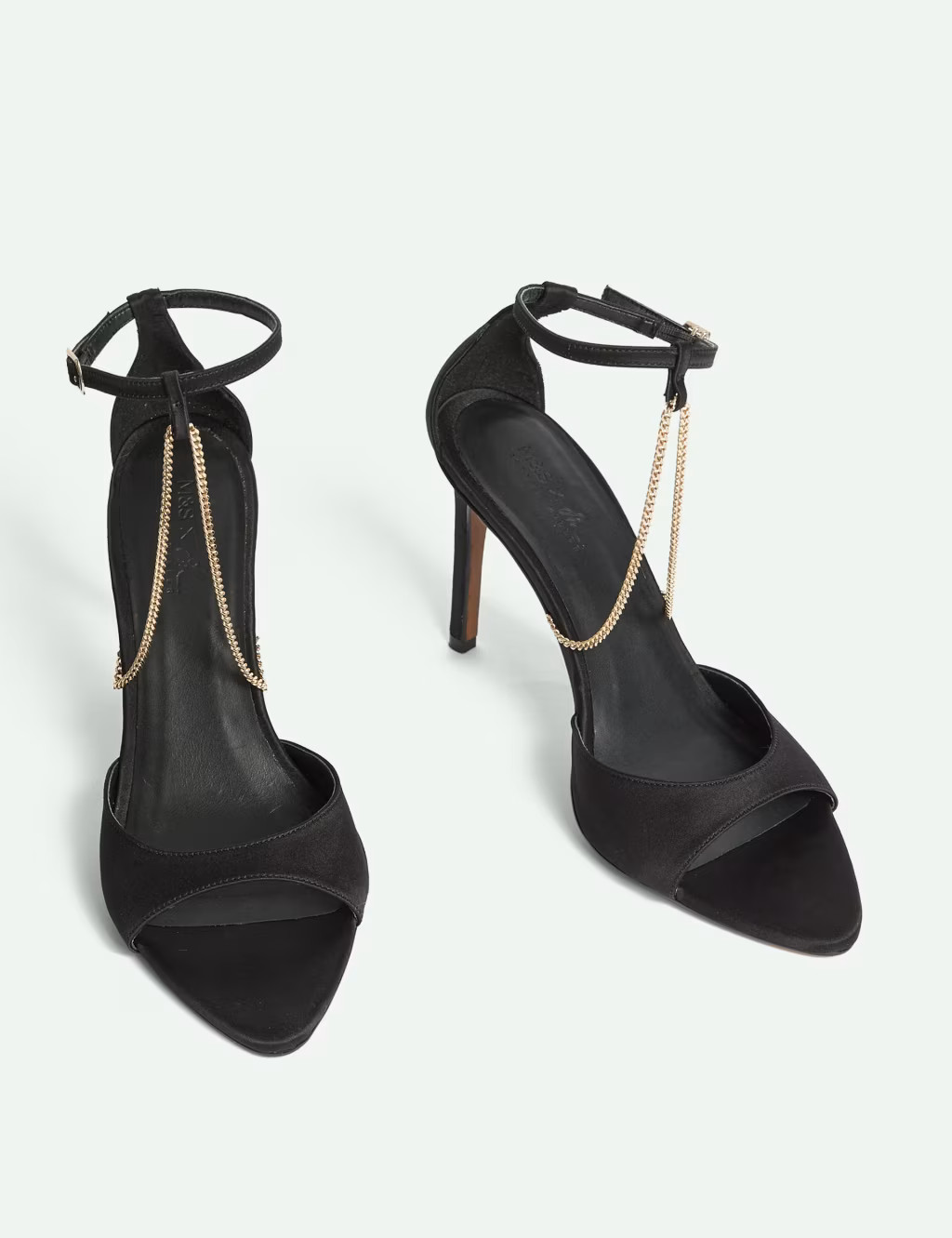 Chain-Detail Satin Sandals | Marks & Spencer (UK)
