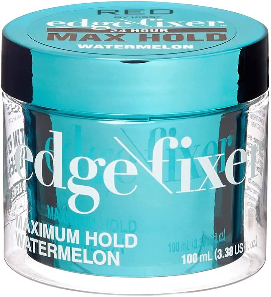 Red by Kiss Edge Fixer Hair Shine Gel, 24 Hour Max Hold, Non-Flaking, Biotin B7 Infused, Natural ... | Amazon (US)