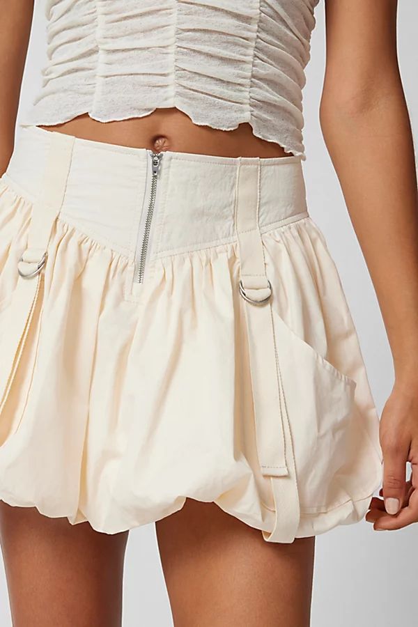 UO Myra Drop-Waist Bubble Mini Skirt | Urban Outfitters (US and RoW)