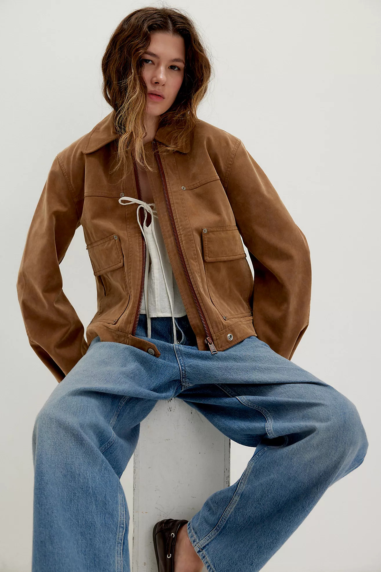 We The Free Blair Vegan Suede Jacket | Free People (Global - UK&FR Excluded)