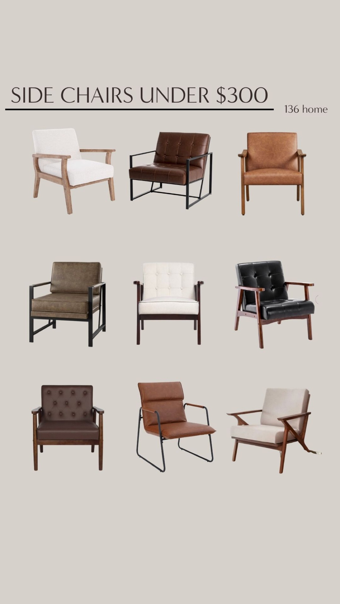 Side Chairs Under $300 #sidechairs #chairs #homedecor 

#LTKFind #LTKhome #LTKstyletip