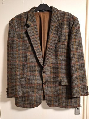 Vintage Westbury Harris Tweed Wool Blazer Jacket Mens Size 46 Very Good | eBay UK