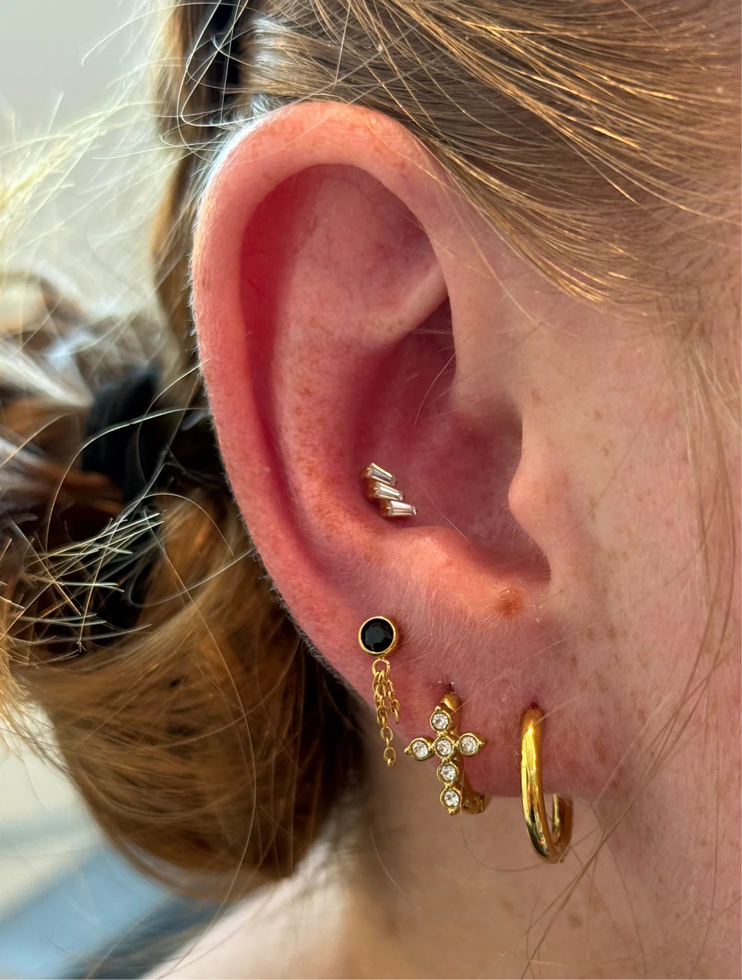 Mini Cross Huggies | Pierced by Ash Design