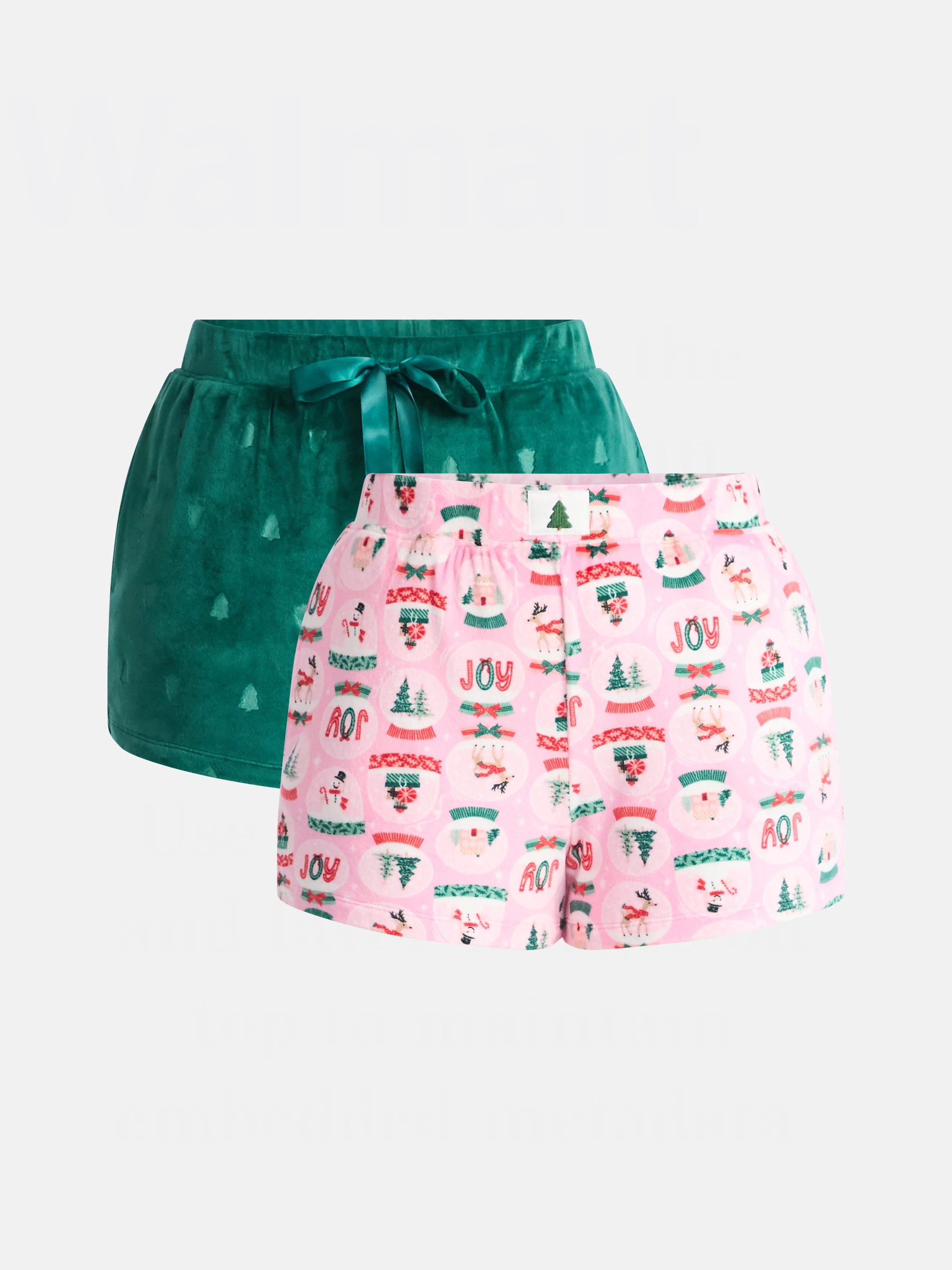 Holiday Time Women's and Women's Plus Christmas Sleep Shorts, 2-Pack, Sizes XS-3X - Walmart.com | Walmart (US)