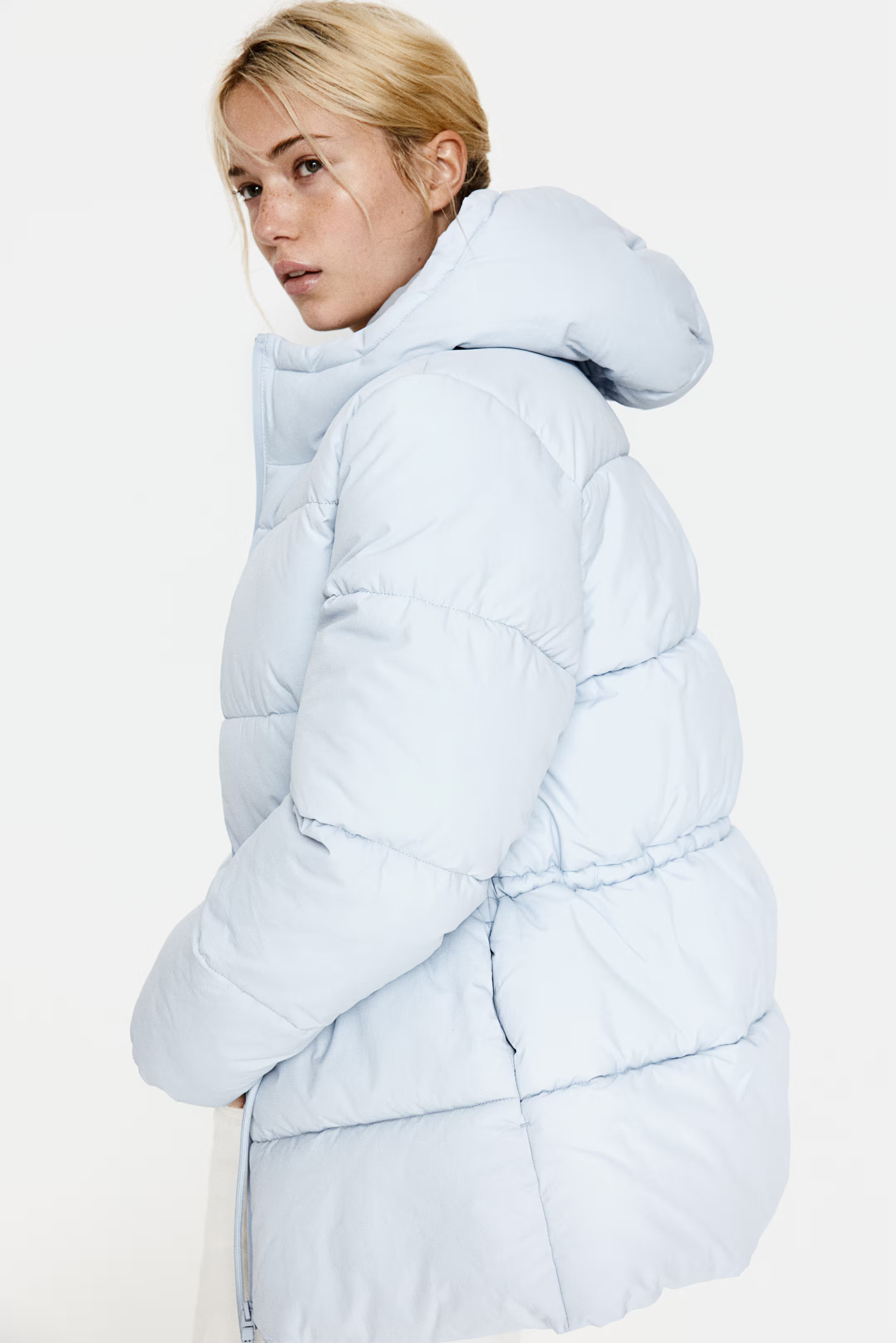 Oversized Drawstring-Waist Puffer Jacket | H&M (US + CA)