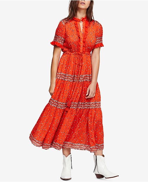 Rare Feeling Pleated Printed Dress | Macys (US)