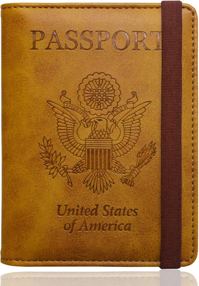 WALNEW RFID Passport Holder Cover Traveling Passport Case | Amazon (US)