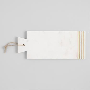 Marble and Brass Inlay Cheese Cutting Board | World Market