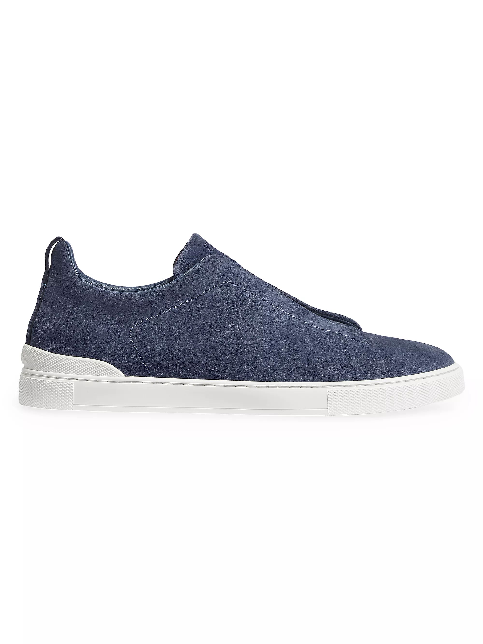 Triple Stitch Suede Low-Top Sneakers | Saks Fifth Avenue