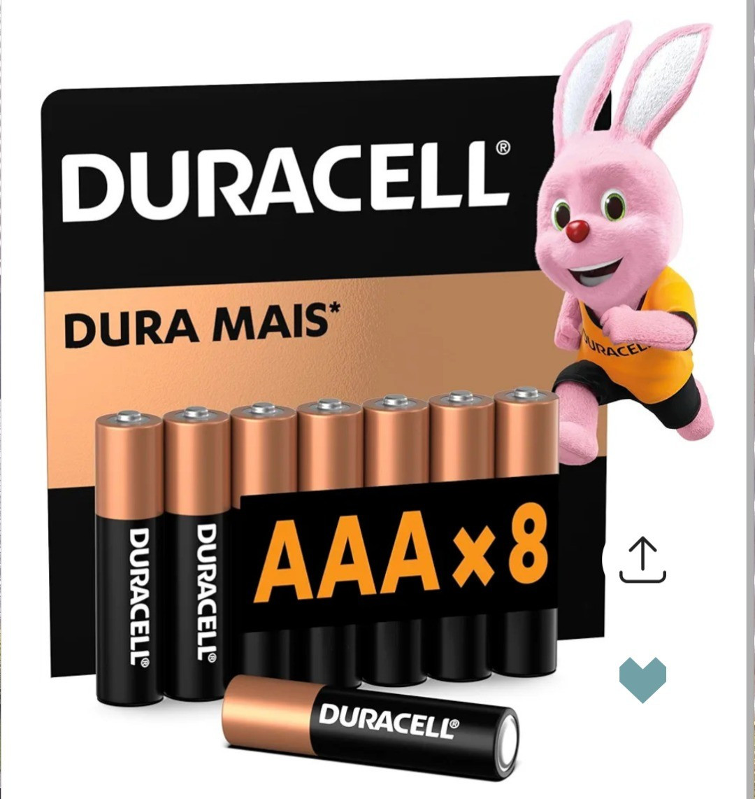 Duracell Pilhas Alcalinas AAA Palito Pack 8 Unidades – Dura Mais – Ideal para Controles Remotos Brinquedos e Lanternas

#LTKbrasil #LTKpromo #LTKhome