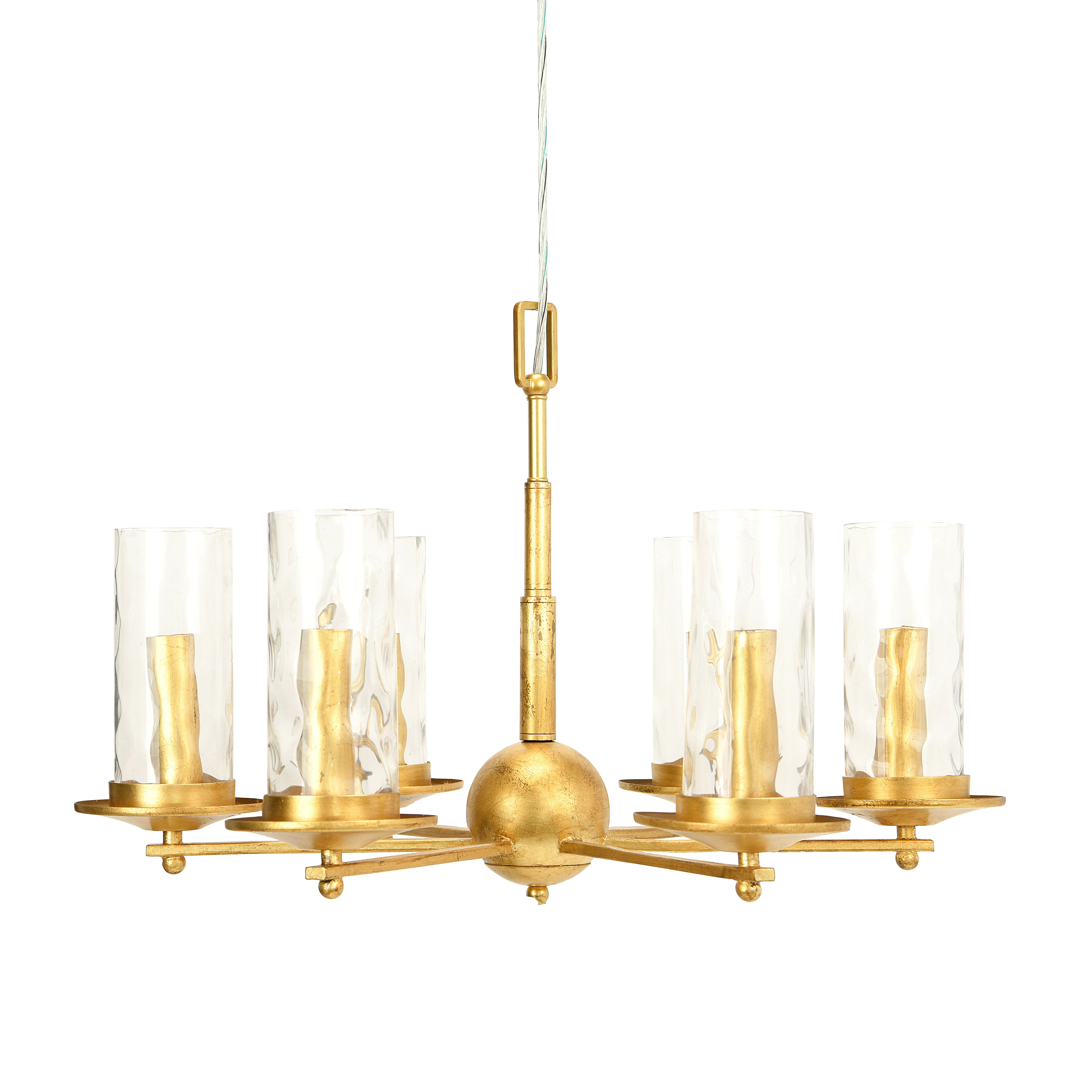 Ember Interiors Antiqued Gold 6-Light Chandelier | Walmart (US)