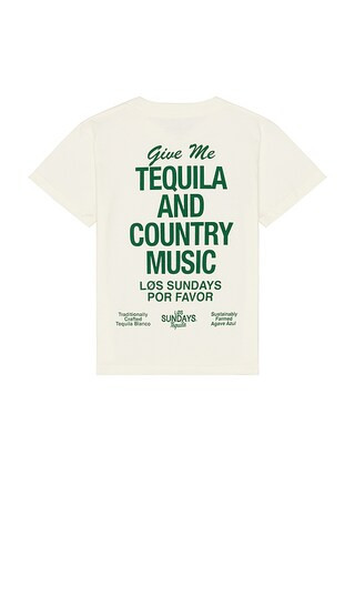 The Tequila & Country Music Tee in Bone & Green | Revolve Clothing (Global)