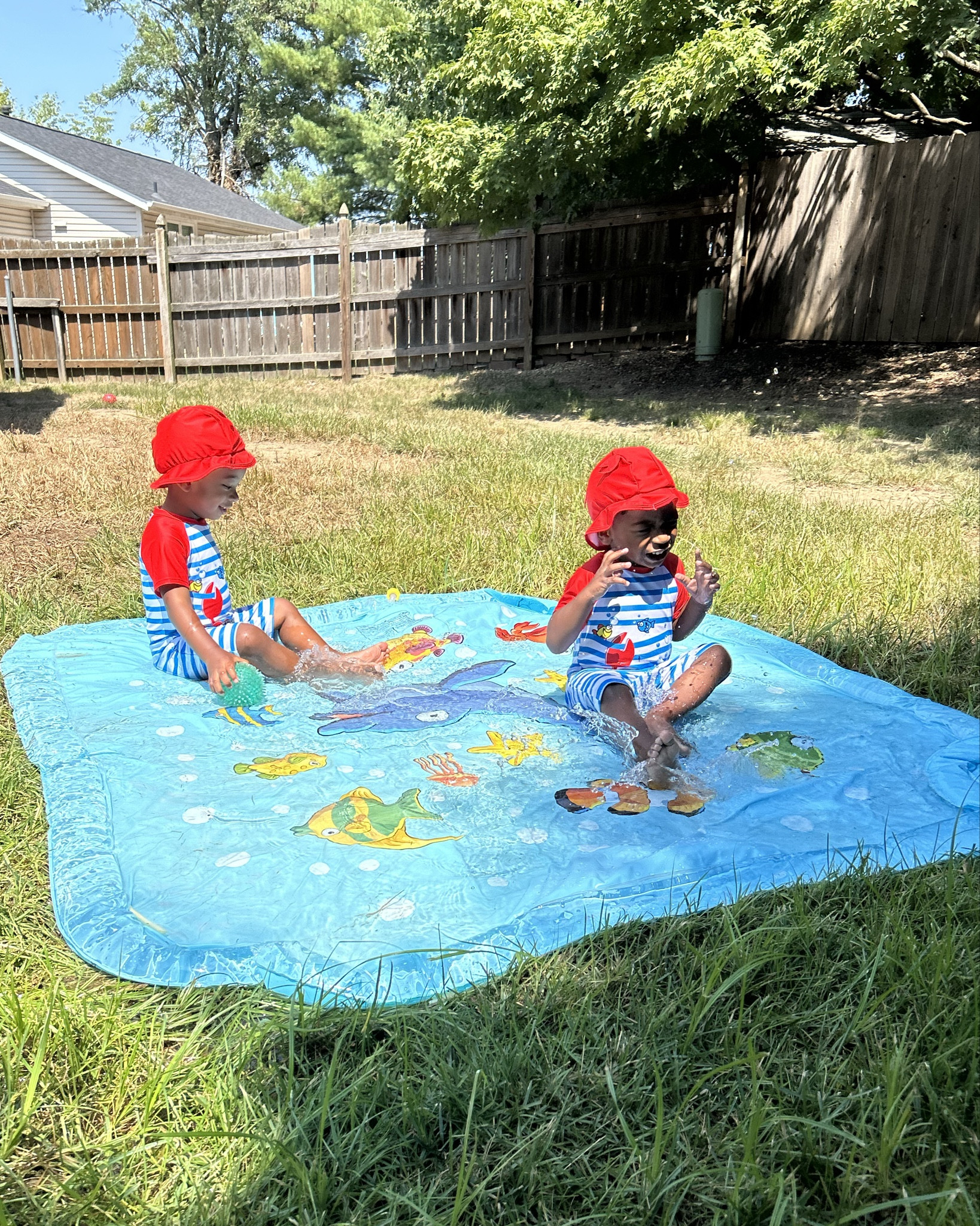 fun in the sun⛅️💙🌊 The twins love this splash pad🥰🦀 #toddlerfinds #splashpad #summer #toddleroutfits

#LTKKids #LTKFamily #LTKBaby