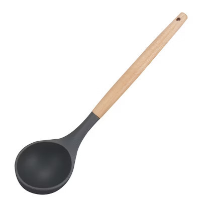 Unique Bargains Heat Resistant Kitchen Cooking Dark Gray Soup Ladle 12.4 Inch Dark Gray 1 Pc | Target