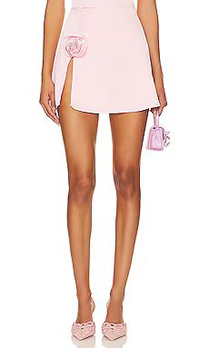 For Love & Lemons Skye Mini Skirt in Pink from Revolve.com | Revolve Clothing (Global)