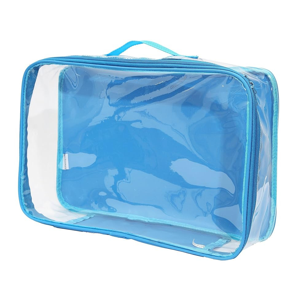 Large Clear Travel Packing Cube/See-Through PVC Organizer for Suitcase/Multipurpose Pouch w/Handl... | Amazon (US)