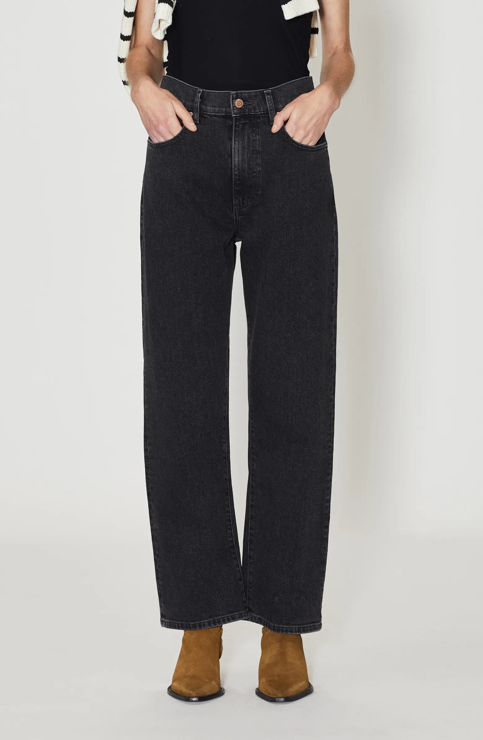 Indy High Waist Easy Bow Leg Jeans | Nordstrom