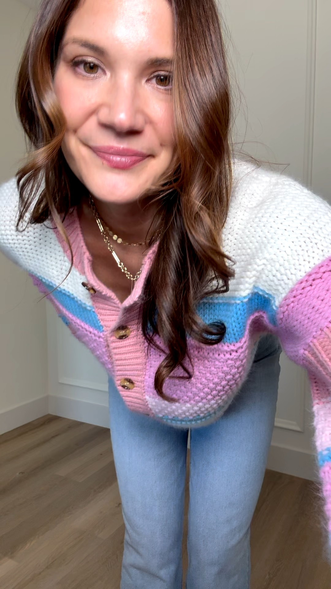 This cardigan is so cute!! The bright colors is an easy way to spark up your winter wardrobe! Good sleeve and torso length. The buttons on the front are functional. Wearing it in a large and the fit is great! 

Spring wardrobe winter wardrobe bright colors cardigan button up winter to spring ootd tall girl approved Stang and co 

#LTKSeasonal #LTKootd #LTKTall