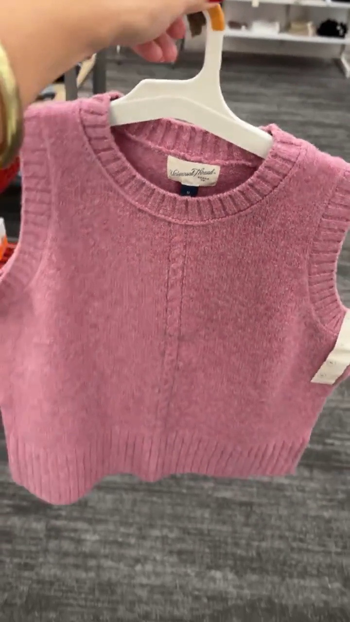 A pop of pink for your fall wardrobe! 💗 Love this sweater vest!!!🩷🍂

@Target