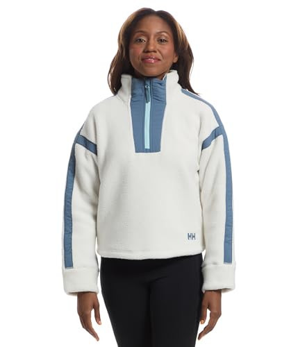 Helly-Hansen Women's Imperial Pile Zip Pullover, 047 Snow, Large | Amazon (US)