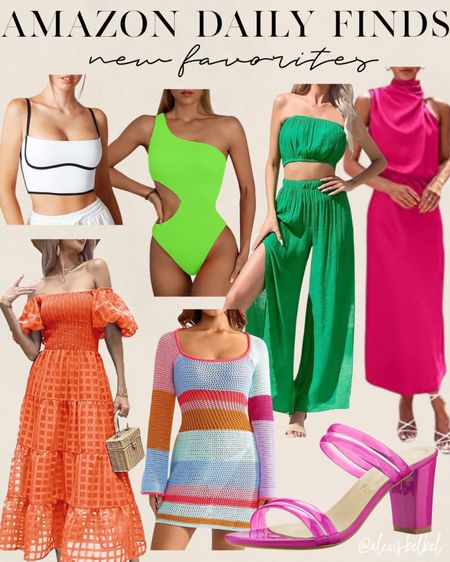 Amazon summer finds: dresses, swimsuit, sandals 

#LTKunder100 #LTKunder50