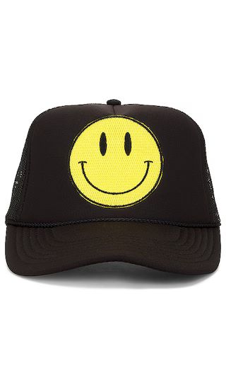 Smiley Hat in Black | Revolve Clothing (Global)
