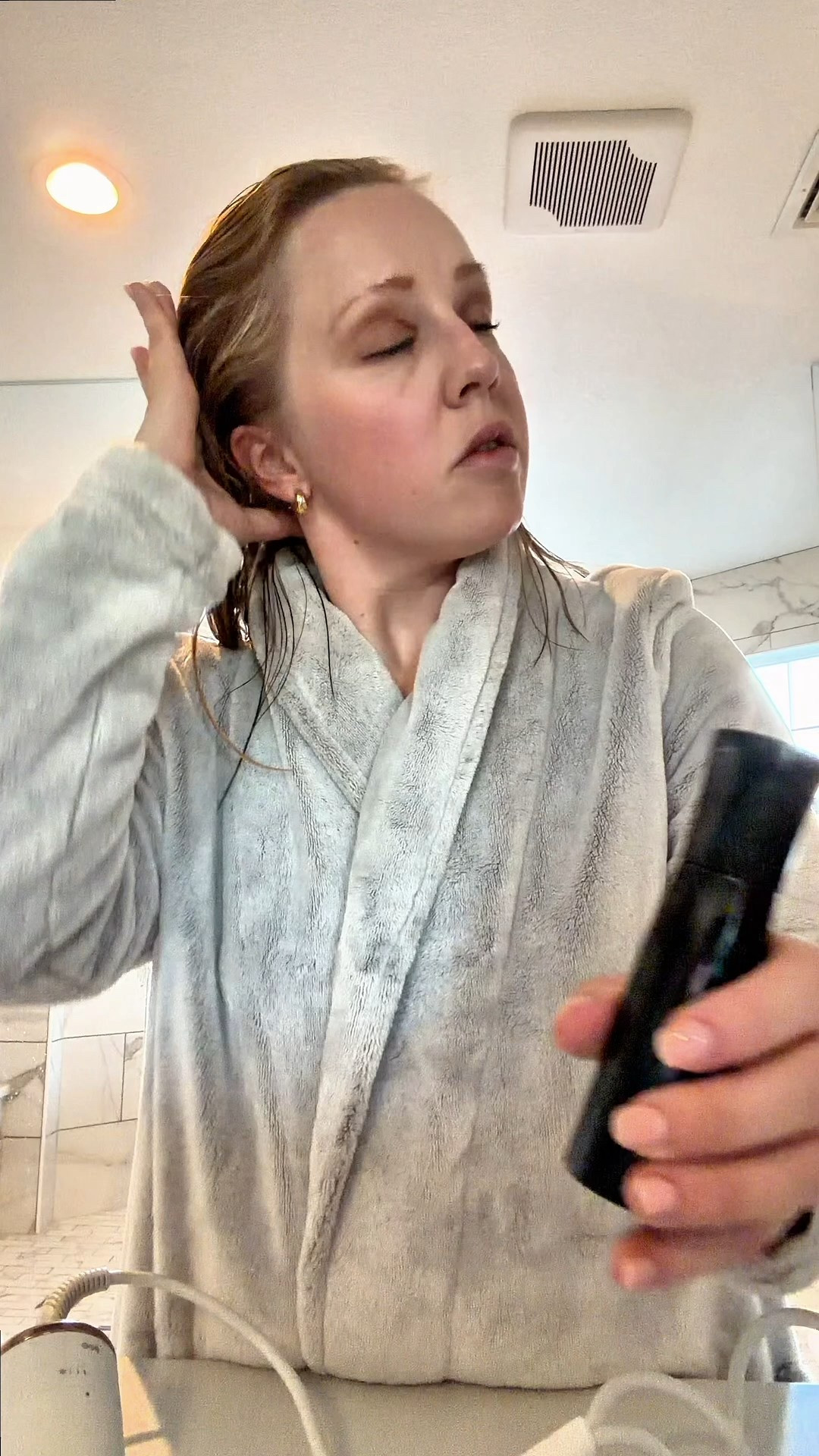 Weekday afternoon with me! 

Wearing silk 2.5 in this concealer and a blonde shade eyebrow pencil. I seriously love this blow out brush and use oribe blowout spray followed by sparkling soda finishing spray. Wearing an xs in this waffle knit quarter zip and my true size small in the matching bottoms. 

#LTKdayinmylife #LTKmomlife #LTKgrwm