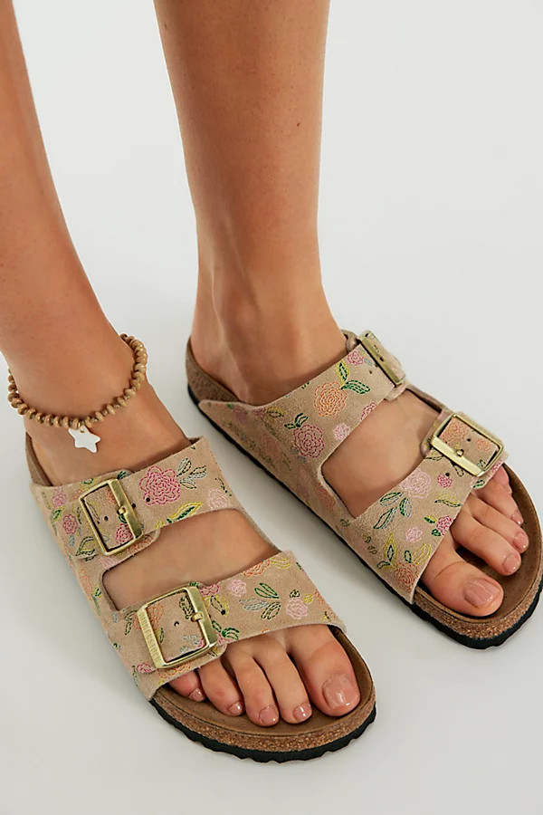 Birkenstock Arizona Floral Sandals | Free People (Global - UK&FR Excluded)