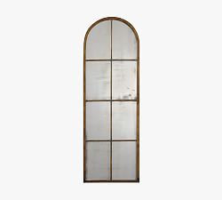 Eva Skinny Windowpane Arch Wall Mirror | Pottery Barn (US)