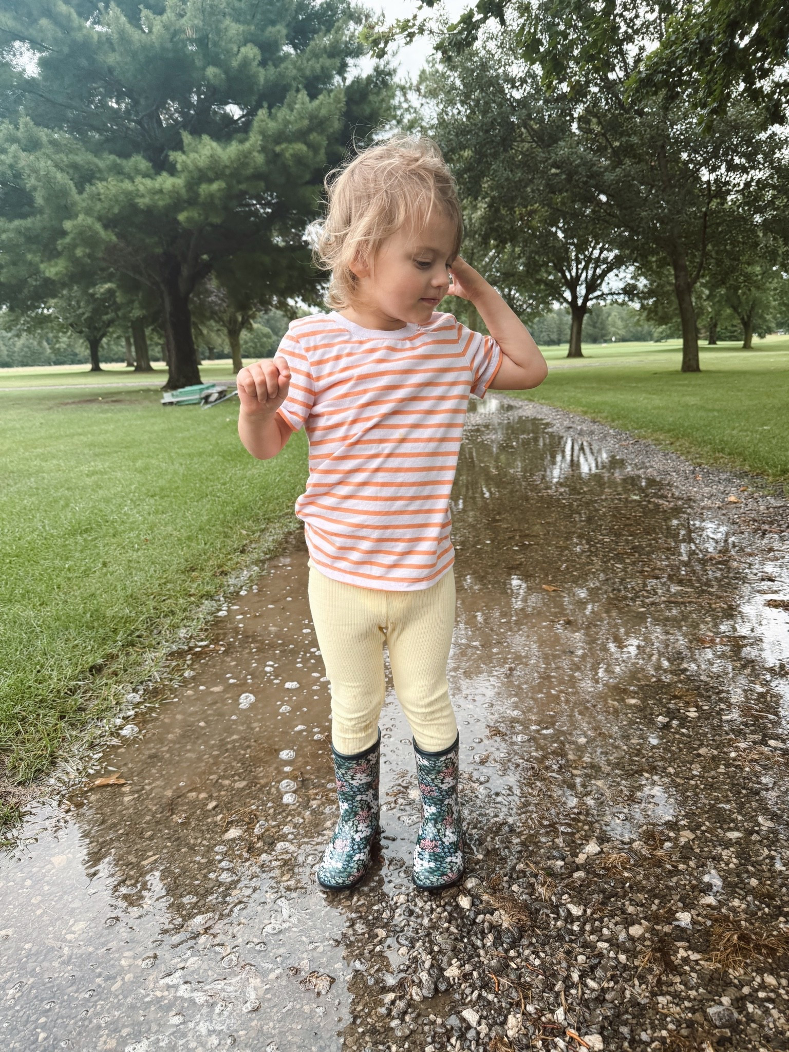 Rainy day puddle stomping. Golf course rocks make the best puddles

#LTKdayinmylife #LTKmomlife #LTKKids