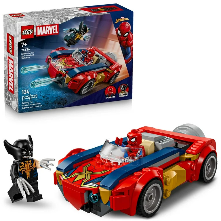 LEGO Marvel Spider-Man Car vs. Venomized Wolverine Building Toy for Boys & Girls - Super Hero & V... | Walmart (US)