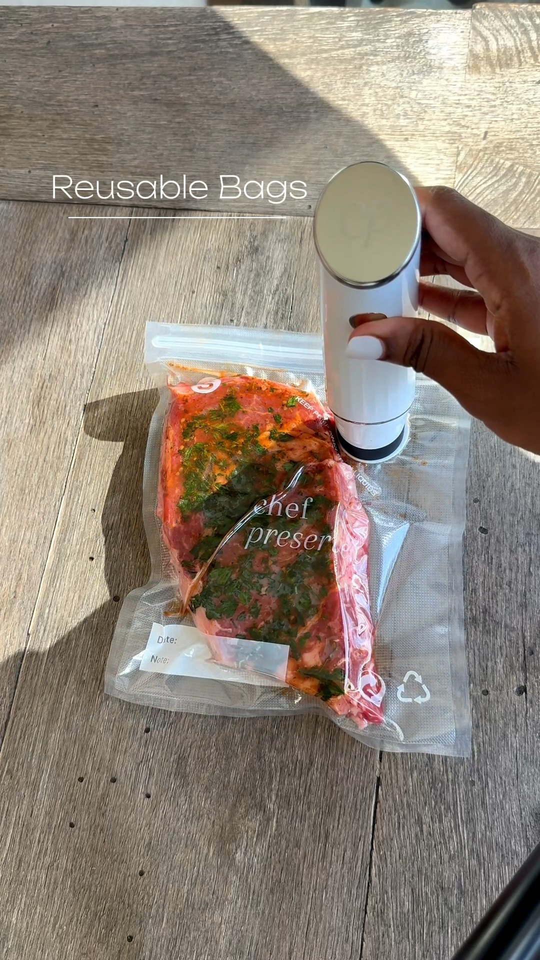 Being totally honest—I bought one of those big, plug-in vacuum sealers a few years ago... and never used it…😅😭 It was bulky and just didn't feel convenient enough to reach for.

This one? Game changer. 🤩 It's wireless, compact, and comes with reusable bags that are both microwave and dishwasher safe.

Definitely a kitchen must-have!
You can seal marinated foods and pop them straight into the fridge or freezer, and it's perfect for keeping your veggies fresh too.

A must-have for every kitchen! All items are ready to shop—just tap the link!

#LTKSaleAlert #LTKHome #LTKStyleTip