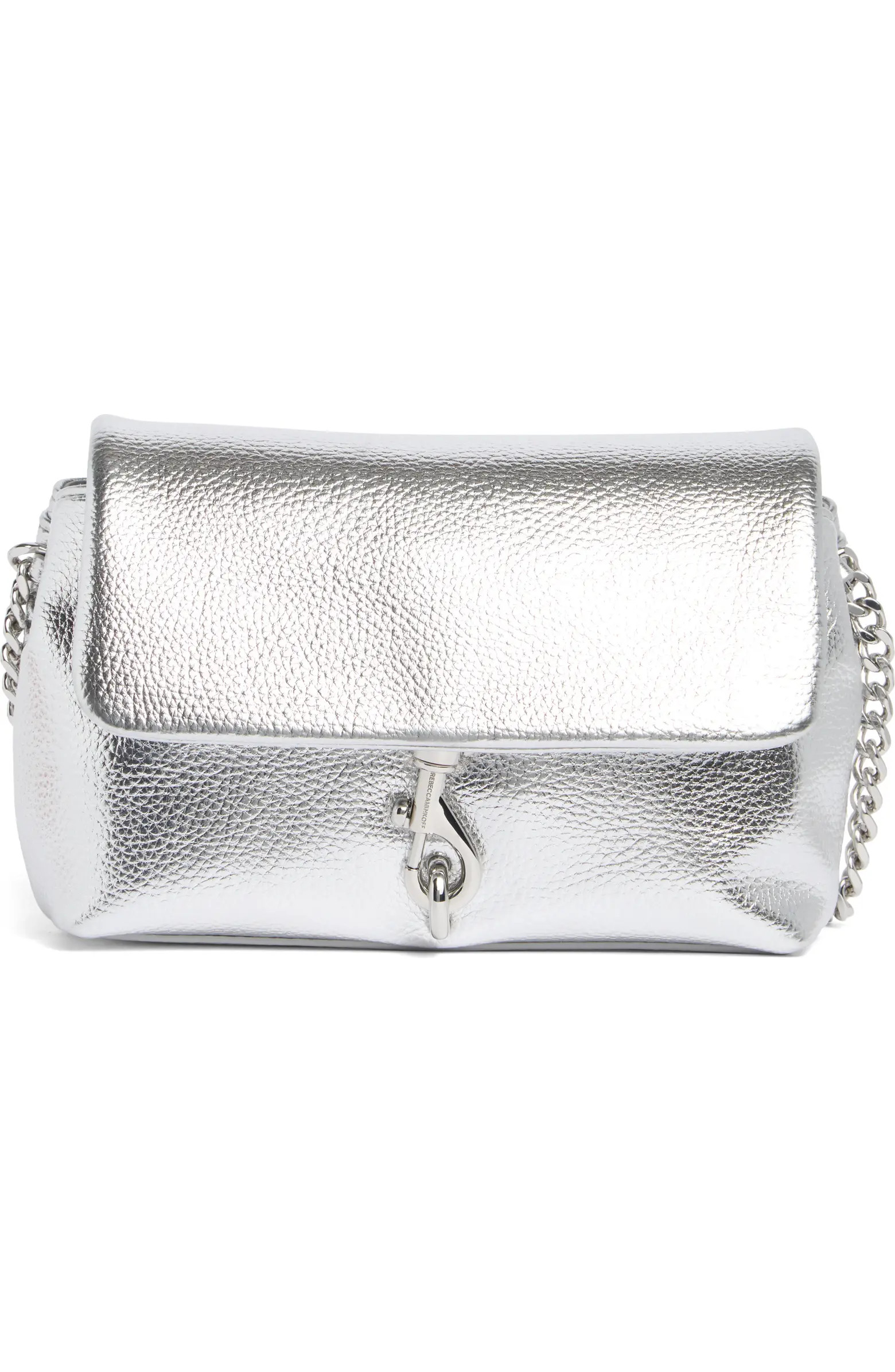 Rebecca Minkoff Metallic Leather Flap Crossbody Bag | Nordstromrack | Nordstrom Rack