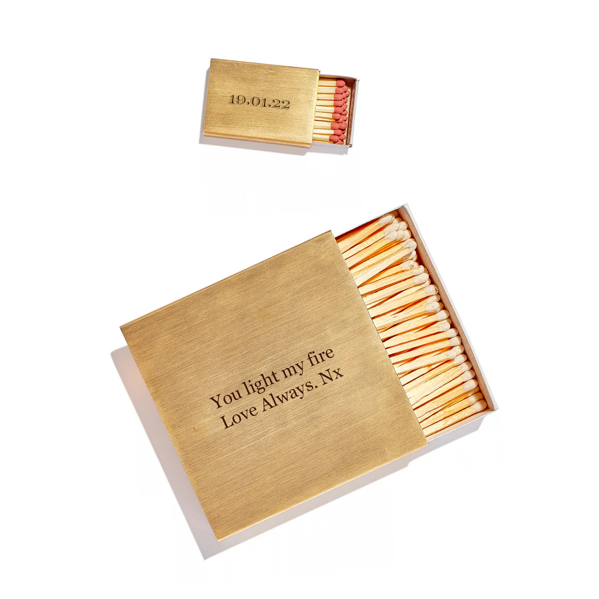 Personalised Engraved Brass Match Box | Not Another Bill