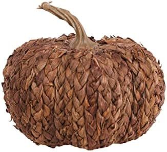 Fun Costumes Woven Cornpeel Pumpkin Halloween Indoor Decoration, Brown Plastic Stem Room House Ta... | Amazon (US)