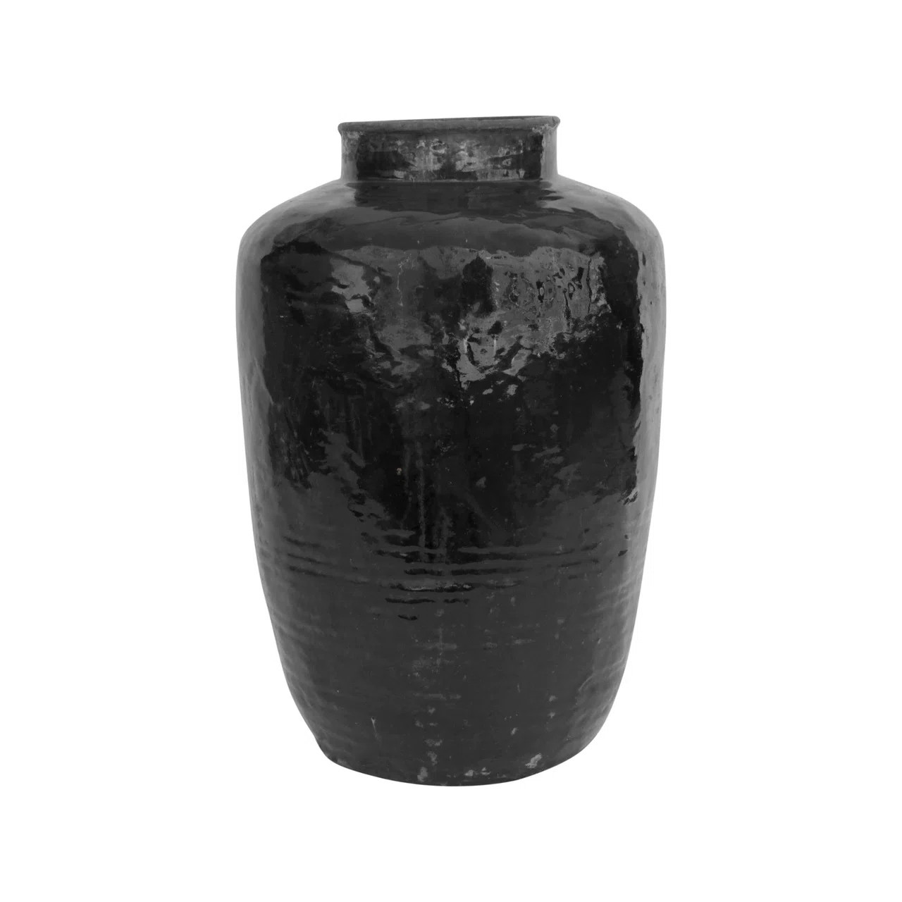 Bungalow Rose Black 26" Indoor / Outdoor Earthenware Floor Vase | Wayfair | Wayfair North America