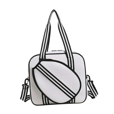 funtasica Tennis Bag Badminton Bag Professional Waterproof Neoprene Pickleball Racket Bag Carrier Fitness Tennis Tote Tennis Racket Bag White | Walmart (US)
