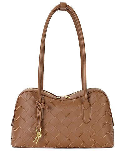 Woven Leather Shoulder Bag | Gilt & Gilt City