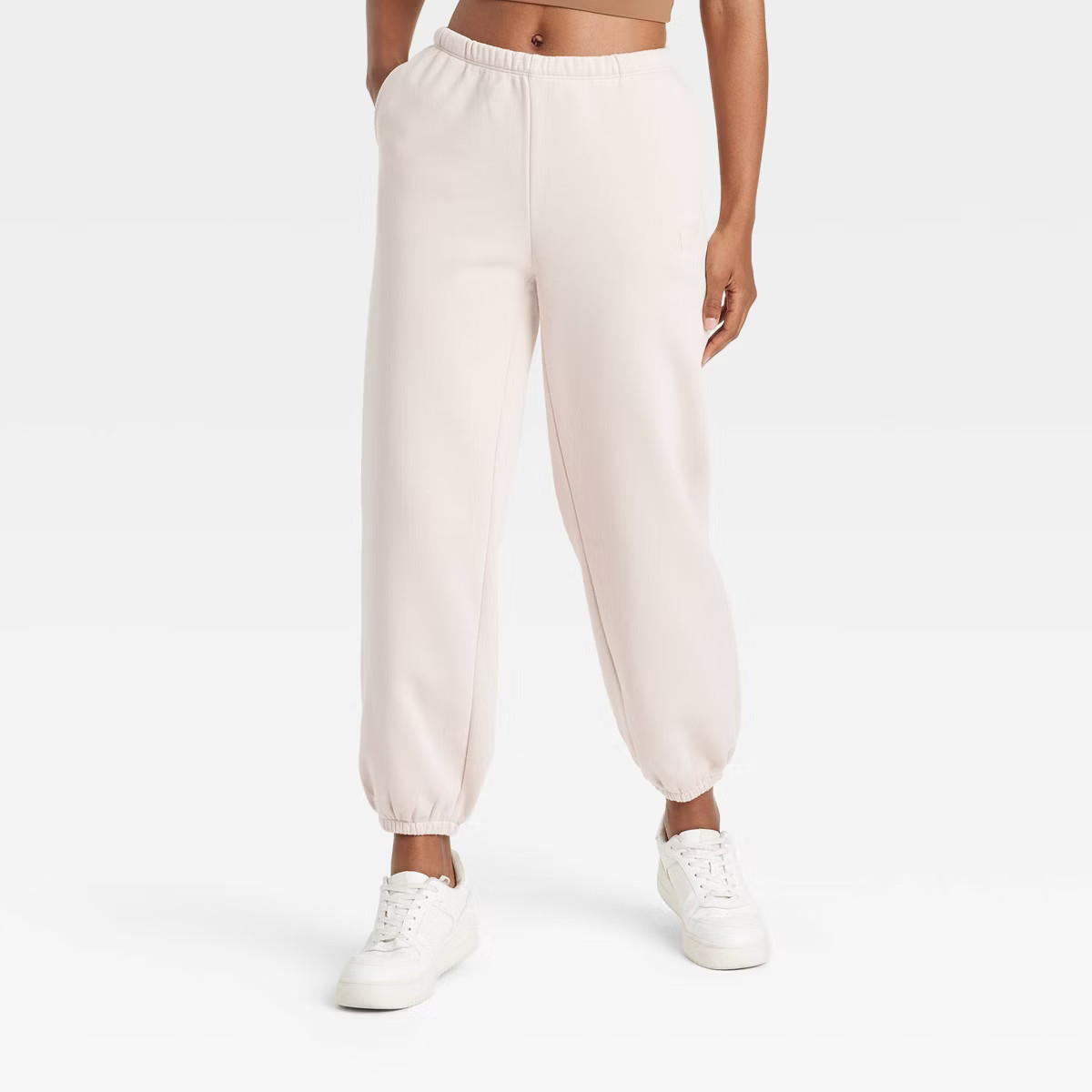 Women's Fleece Mid-Rise Cinched Jogger Sweatpants - JoyLab™ | Target