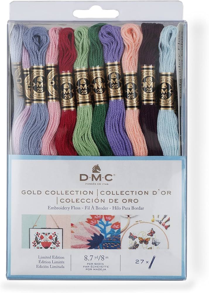 DMC Embroidery Thread and Floss Pack Gold Collection 8.7yd 27 Pack | Amazon (US)