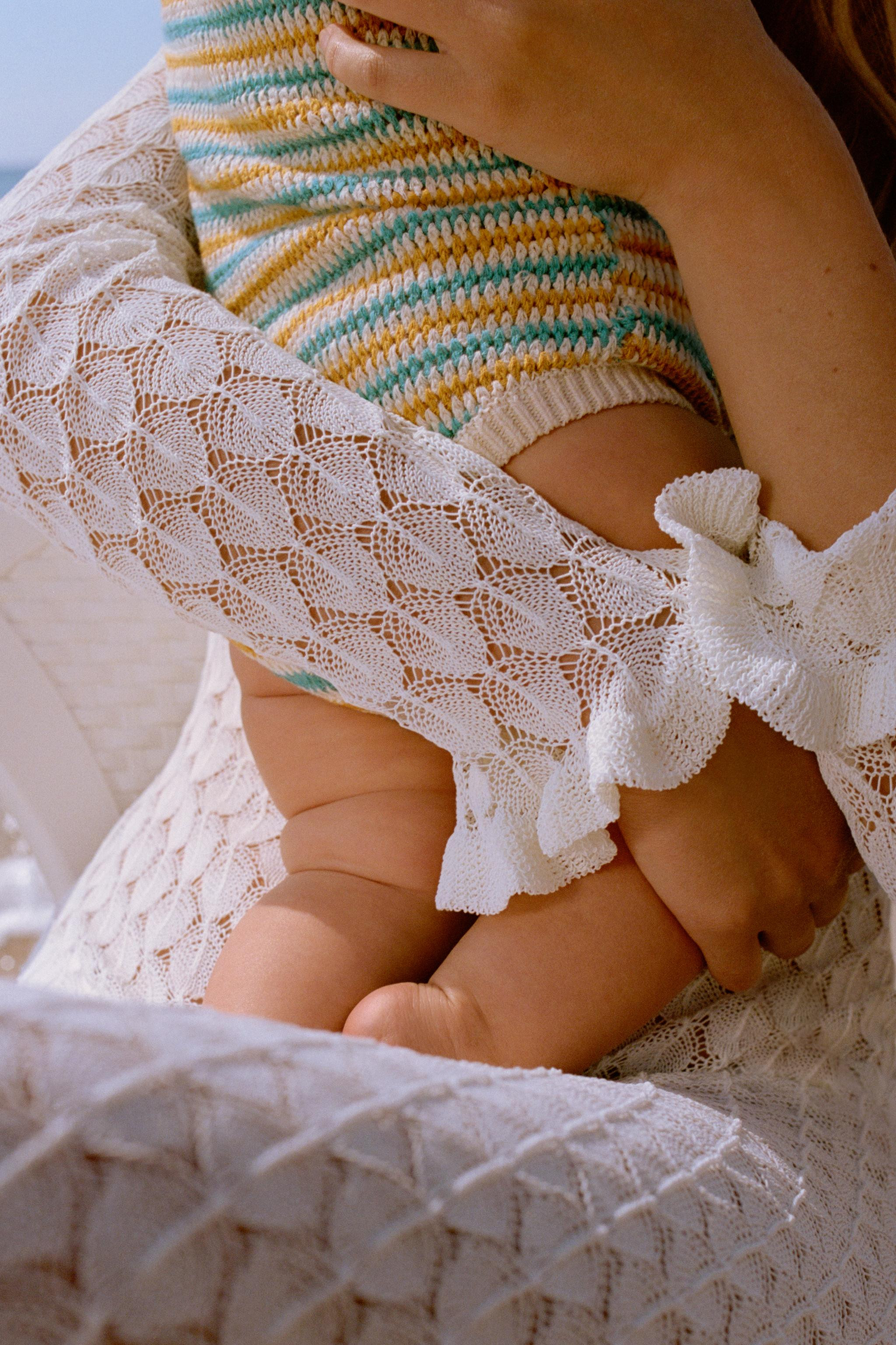 STRIPED KNIT ROMPER | Zara US