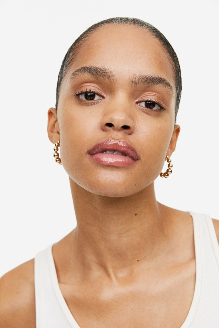 Beaded Hoop Earrings | H&M (US + CA)