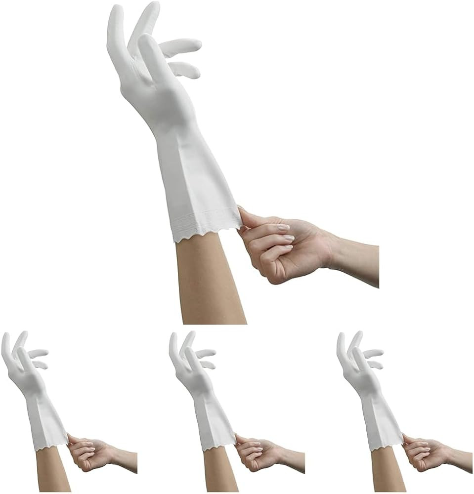 Mr. Clean Bliss Premium 1-Pair Latex-Free Gloves, Medium, White | Amazon (US)
