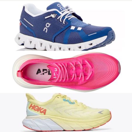 Colorful sneakers to style up your run- my favorite styles and brands for a 5K, half marathon, or just a fun run.

Hot pink APL, Athletic Propulsion Labs, SALE, neon electric yellow HOKAS, Covalt blue denim On Cloud 5 running shoes

#LTKfit #LTKsalealert #LTKshoecrush