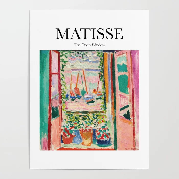 Matisse - The Open Window Poster | Society6