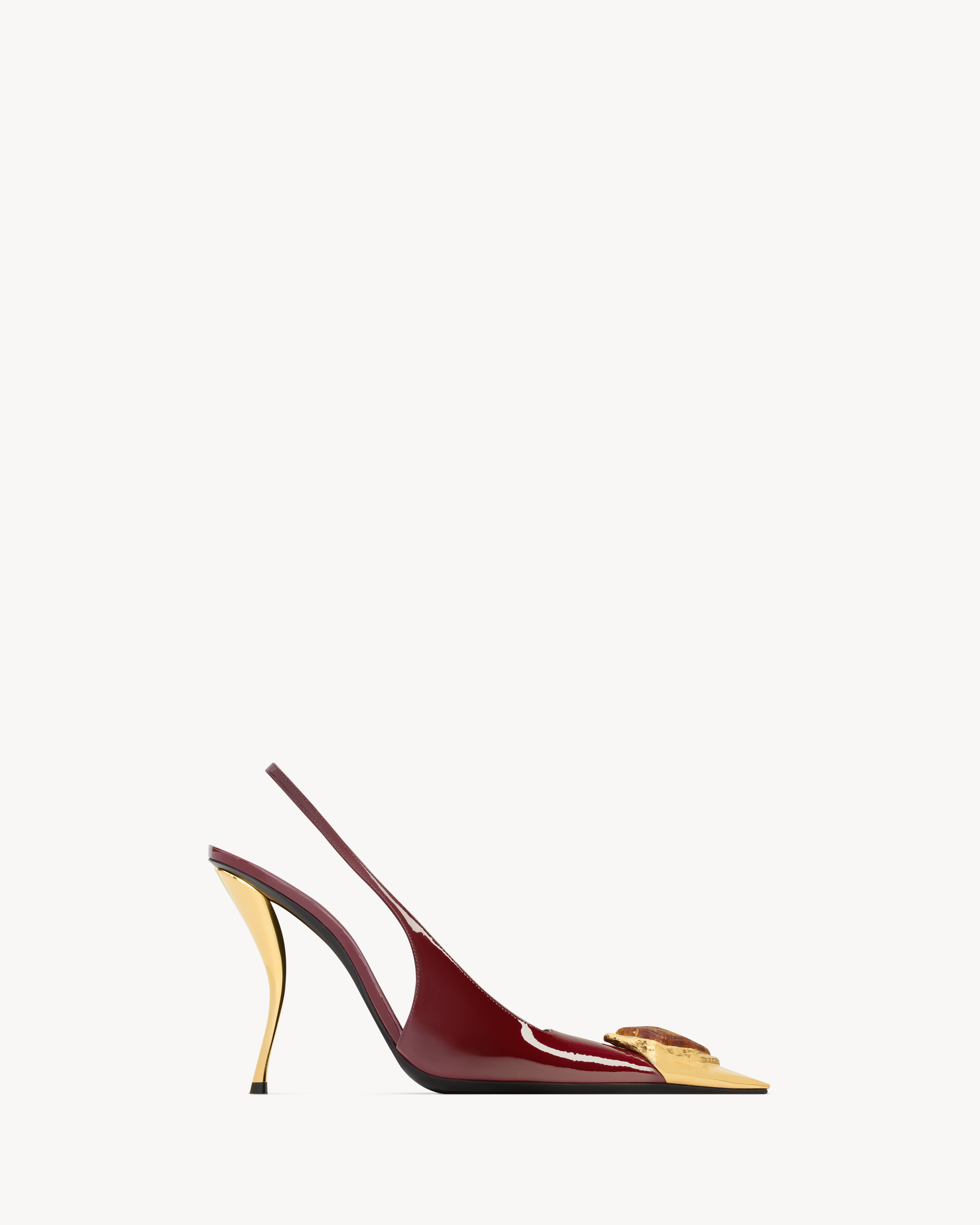 LOULOU slingback pumps in patent leather | Saint Laurent Inc. (Global)
