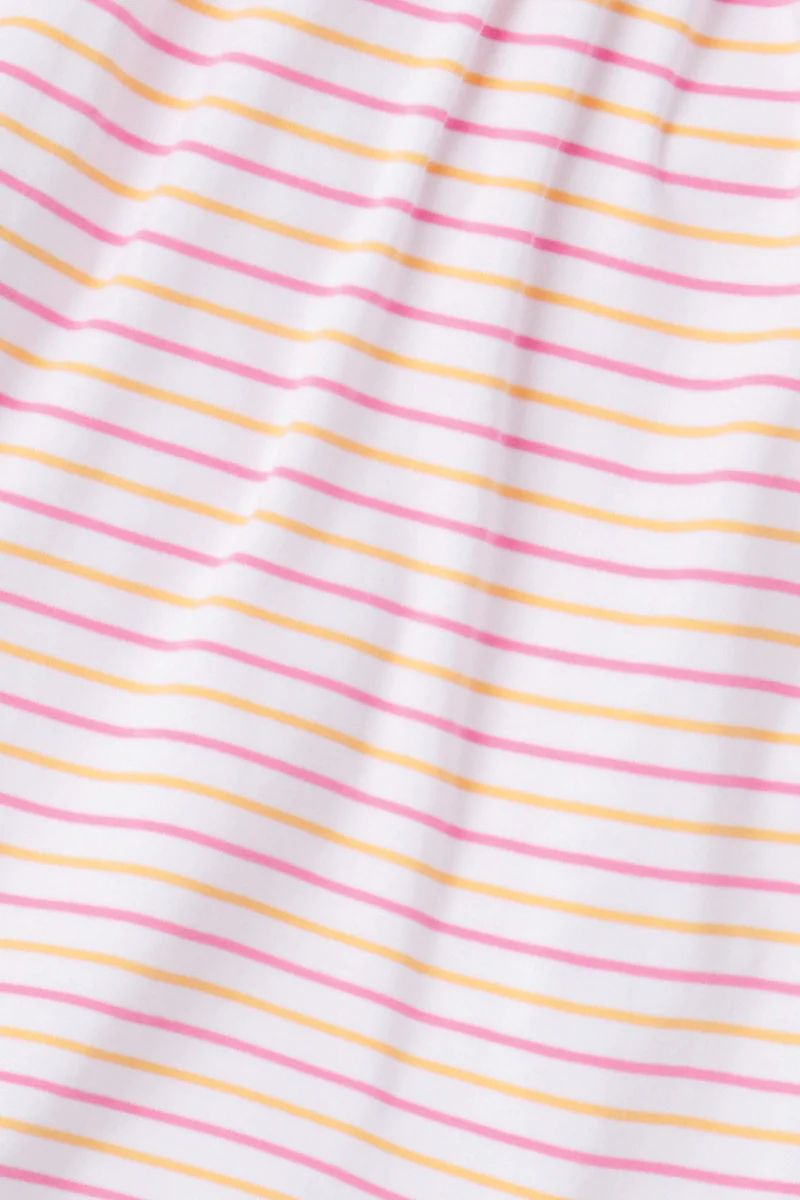 Pima Ruffle Shorts Set in Sherbet Stripe | Lake Pajamas