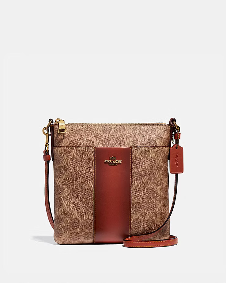 Kitt Messenger Crossbody In Colorblock Signature Canvas | Coach (CA)