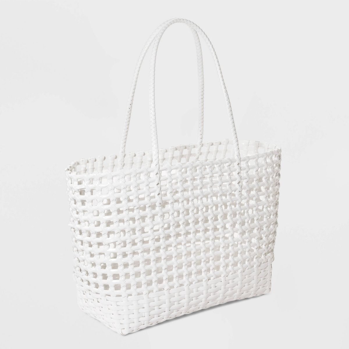 Woven Cage Tote Bag - Shade & Shore™ White | Target